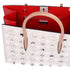 Christian Louboutin Paloma Studded Medium Handbag White Leather